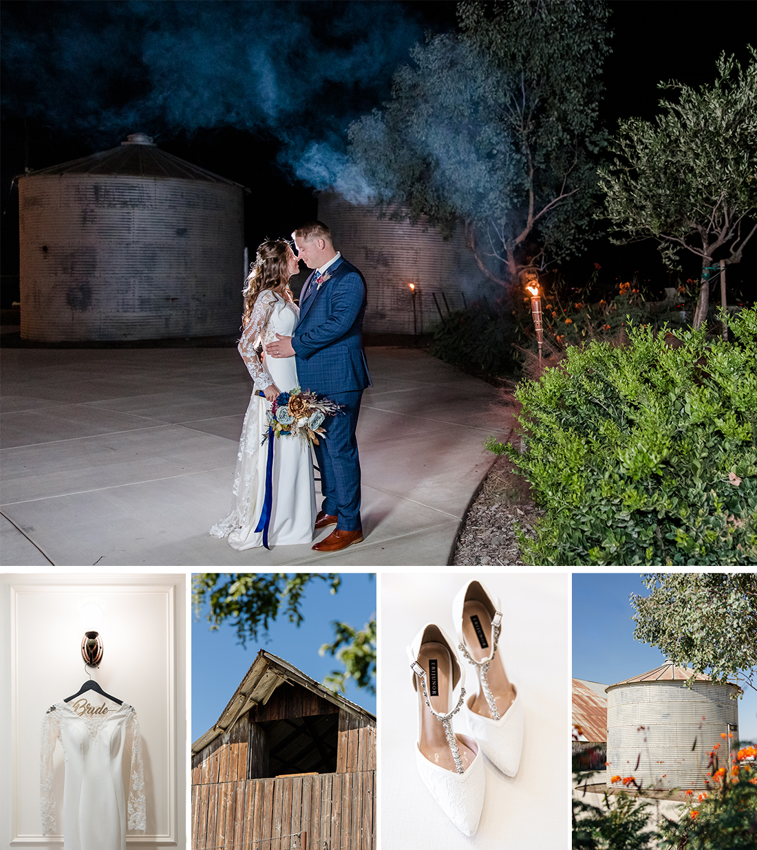 Dusty Rose | Sage Green | Fall Colors | Sparklers | Wedding in Barn | The 1903 Barn | Riverdale, California